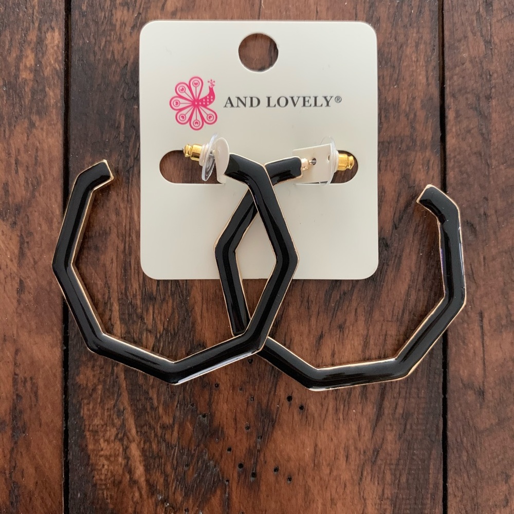 Black Gold Earrings